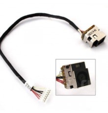 Роз'єм живлення ноутбука з кабелем для HP PJ230 (7.4mm x 5.0mm + center pin), 7-pin, Универсальный (A49042)