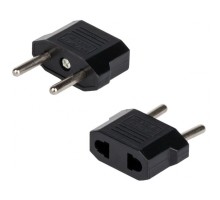 Перехідник Atcom UK/US-розетка - Евро-вилка, черный (14345)