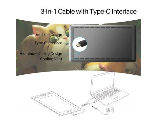 Планшет-монітор Huion Kamvas 13 (GS1331)