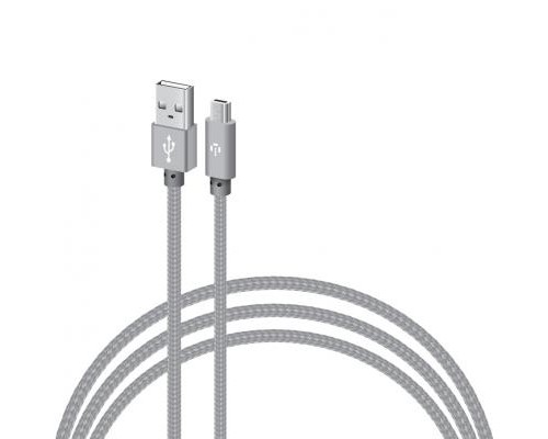 Дата кабель USB 2.0 AM to Micro 5P 2.0m CBGNYM2 grey Intaleo (1283126477683)