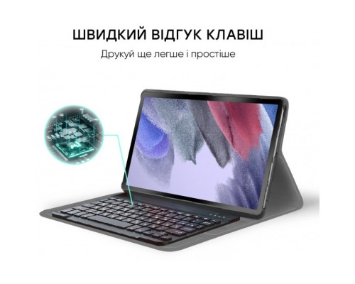 Чохол до планшета AirOn Premium Samsung Galaxy Tab A7 LITE T220/T225 BT keyboard Bla (4822352781065)