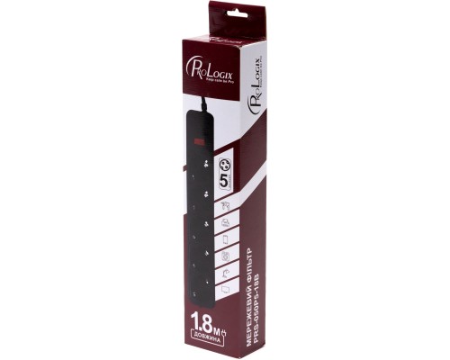 Мережевий фільтр живлення Prologix PRS-050P5-18B