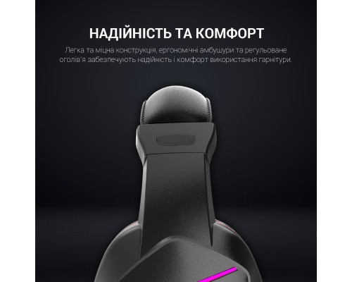 Навушники GamePro HS311 RGB Black/Red (HS311)