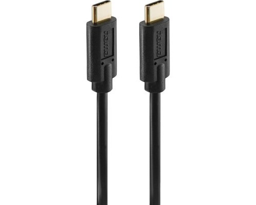 Дата кабель USB-C to USB-C 1.5m Black Hama (00086409)