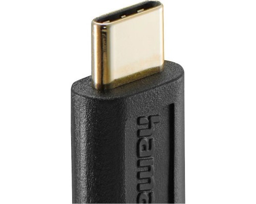 Дата кабель USB-C to USB-C 1.5m Black Hama (00086409)
