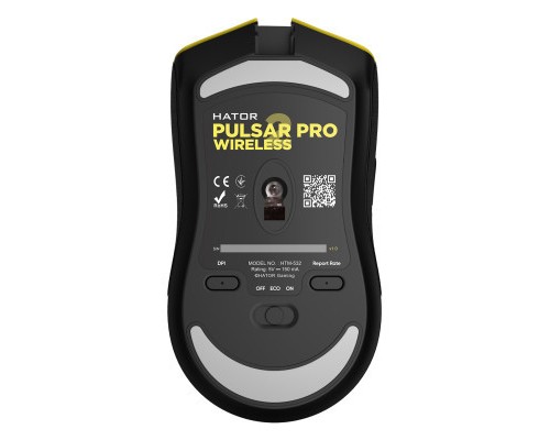 Мишка Hator Pulsar 2 Pro Wireless Yellow (HTM-532)