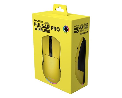 Мишка Hator Pulsar 2 Pro Wireless Yellow (HTM-532)
