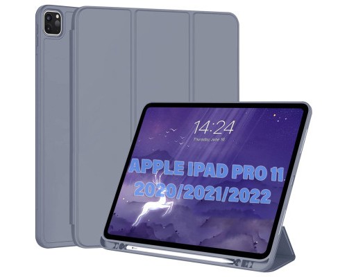 Чохол до планшета BeCover Tri Fold Hard TPU Apple iPad Pro 11 2020/2021/2022 Purple (711114)