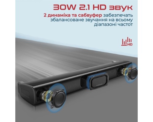 Акустична система Promate StreamBar-30 Black (streambar-30.black)