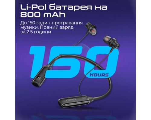 Навушники Promate Leap Black (leap.black)