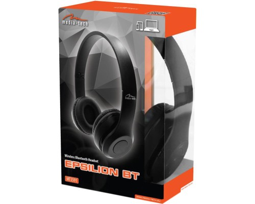 Навушники Media-Tech Epsilion Bluetooth Black (MT3591)