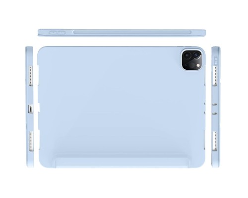 Чохол до планшета BeCover Tri Fold Soft TPU Silicone Apple iPad Pro 12.9 2020/2021/2022 Light Blue (711737)