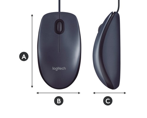 Мишка Logitech B100 Black (910-003357)
