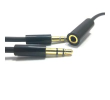 Кабель мультимедійний Jack 3.5mm мама/2xJack 3.5mm папа 1.5m PowerPlant (DV00DV4057)