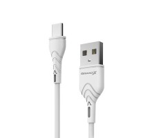 Дата кабель USB 2.0 AM to Type-C 1.0m White Grand-X (PC-03W)