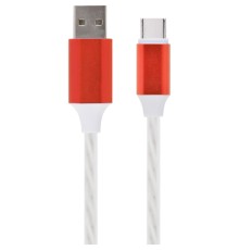 Дата кабель USB 2.0 AM to Type-C 1.0m 2A Cablexpert (CC-USB-CMLED-1M)