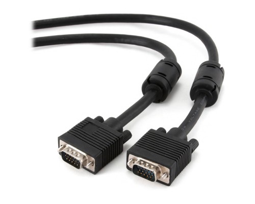 Кабель мультимедійний VGA 1.5m Premium 3+ 9C HD15M, 2 shields, 2 ferrits Cablexpert (CCB-PPVGA-1.5M)