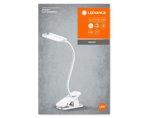 Настільна лампа LEDVANCE LED PANAN CLIP 5W 4000K (4058075747883)