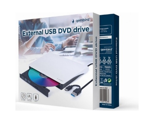 Оптичний привід DVD-RW Gembird DVD-USB-03-BW