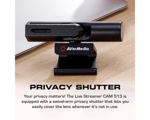 Веб-камера AVerMedia Live Streamer CAM PW513 4K Black (61PW513000AC)
