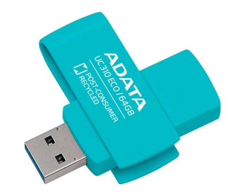 USB флеш накопичувач ADATA 64GB UC310 Eco Green USB 3.2 (UC310E-64G-RGN)