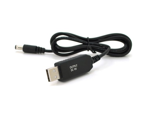 Кабель живлення USB to DC 5.5x2.5 9V 1.0m OEM (29866) Voltronic (KPFR/5-9)