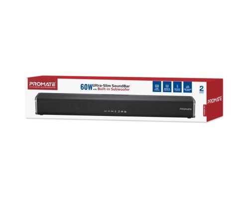 Акустична система Promate CastBar-60 Black (castbar-60.black)