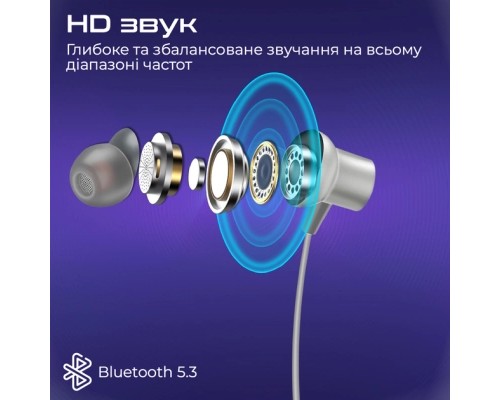 Навушники Promate Leap Silver (leap.silver)