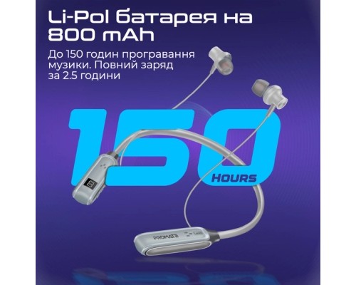 Навушники Promate Leap Silver (leap.silver)
