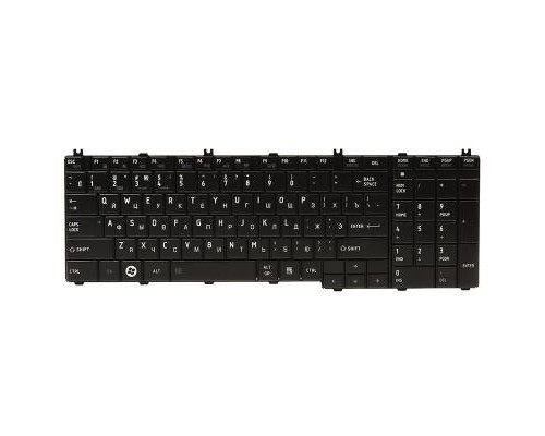 Клавіатура ноутбука PowerPlant TOSHIBA Satellite C650, L650 черный, черный фрейм (KB310685)
