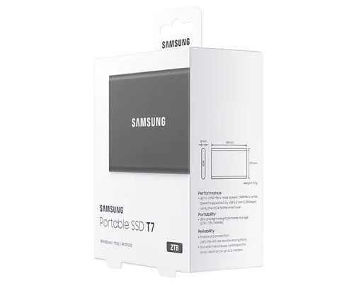 Накопичувач SSD USB 3.2 2TB T7 Samsung (MU-PC2T0T/WW)