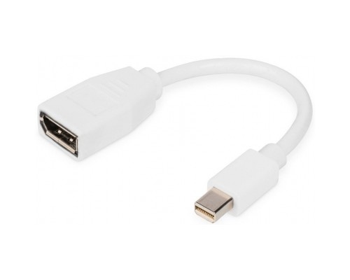 Перехідник mini DP to DP, M/F, 0.15m, white Digitus (DB-340405-001-W)