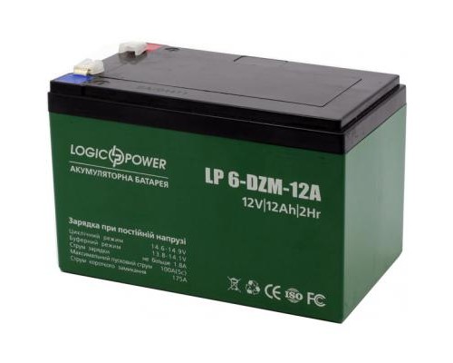 Батарея до ДБЖ LogicPower 12В 12 Ач (6-DZM-12) (3536)