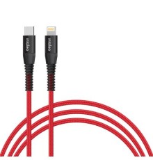 Дата кабель USB-C to Lightning 18W 1,2m CBRNYTL1 red Intaleo (1283126504129)