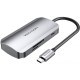 Концентратор Vention USB3.1 Type-C --> USB 3.0x3/SD/TF/PD 100W Hub 6-in-1 (TNHHB)
