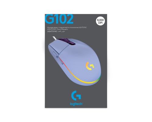 Мишка Logitech G102 Lightsync Lilac (910-005854)