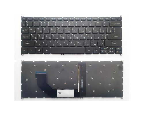 Клавіатура ноутбука Acer Swift SF314-41/SF314-52/SF314-53/SF314-55/SF514-51 черна з п (A46211)