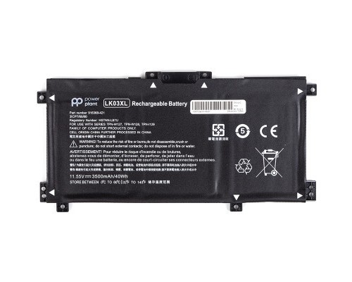 Акумулятор до ноутбука PowerPlant HP Envy 17 (LK03XL) 11.55V 3500mAh (NB461783)