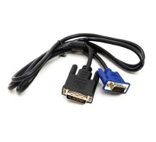 Кабель мультимедійний DVI-I (24+5) (M) to VGA (M), 1.0m PowerPlant (CA911981)