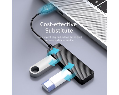 Концентратор Orico USB 2.0 4 ports (FL02-WH-BP) (CA913527)