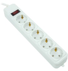 Мережевий фільтр живлення PowerPlant 7м, 5 розеток, євро, 100% мідь (JY-1056/7B) (EX610594)