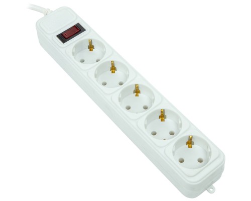 Мережевий фільтр живлення PowerPlant 7м, 5 розеток, євро, 100% мідь (JY-1056/7B) (EX610594)