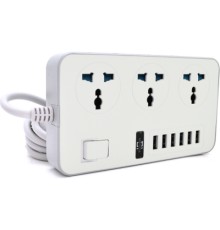 Мережевий фільтр живлення Voltronic TВ-Т09, 3роз, 6*USB White (ТВ-Т09-White)