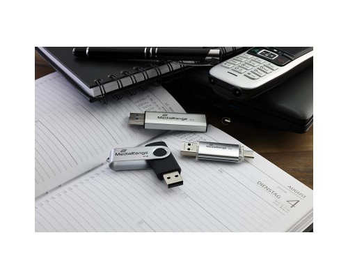 USB флеш накопичувач Mediarange 32GB Silver USB 3.0 / Type-C (MR936)