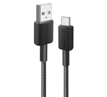 Дата кабель USB 2.0 AM to Type-C 0.9m 322 Black Anker (A81H5G11)