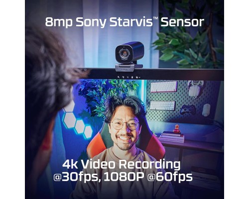 Веб-камера HyperX Vision S 4K Black (75X30AA)