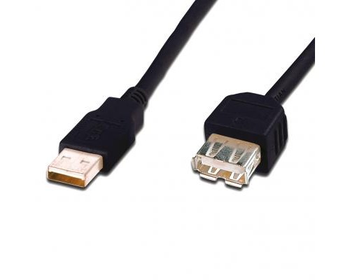 Дата кабель USB 2.0 AM/AF Digitus (AK-300200-018-S)