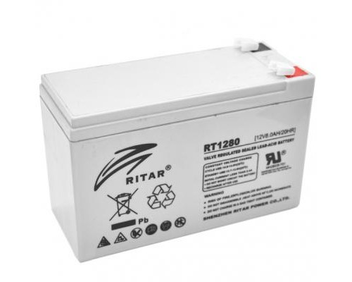 Батарея до ДБЖ Ritar AGM RT1280, 12V-8Ah (RT1280)