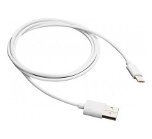 Дата кабель USB 2.0 AM to Type-C 1.0m white Canyon (CNE-USBC1W)