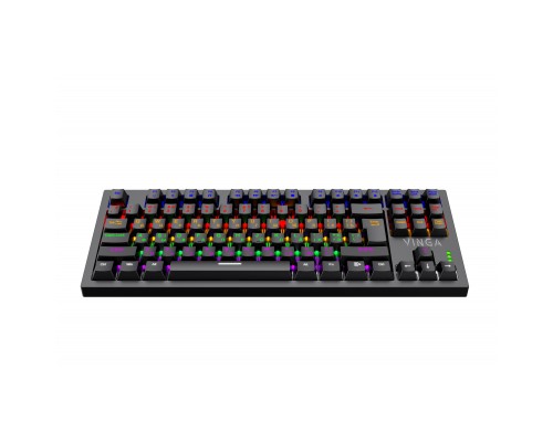 Клавіатура Vinga KBGM-110 87 key LED Blue Switch USB Black (KBGM-110 Black)